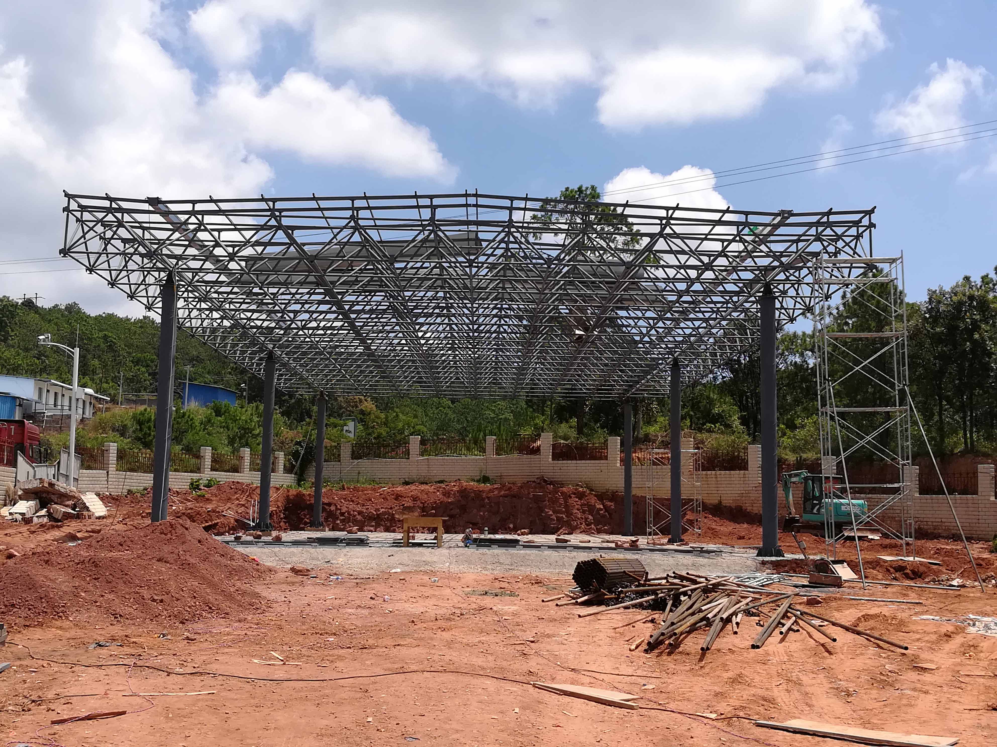 临湘加油站网架屋面