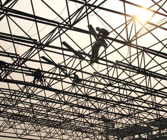 临湘厂房网架安装